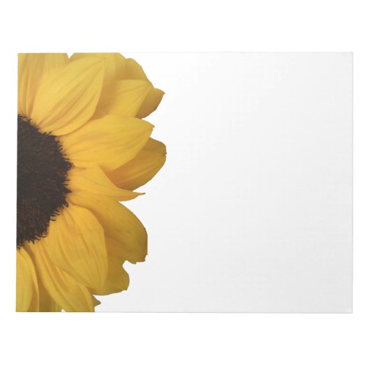 Sonnenblumen Notizblock (Vorderseite)
