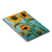 Sonnenblumen Notizblock (Rechte Seite)