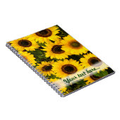 Sonnenblumen Notizblock (Rechte Seite)