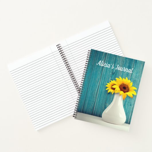 Sonnenblumen Notizblock (Innenseite)