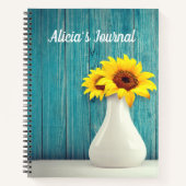 Sonnenblumen Notizblock (Vorderseite)