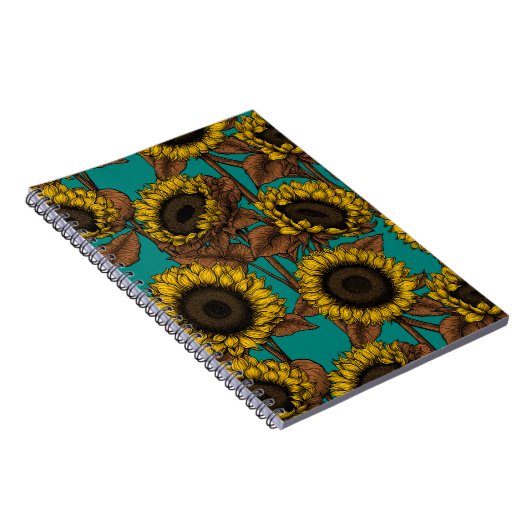 Sonnenblumen Notizblock (Rechte Seite)