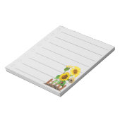 Sonnenblumen: Notizblock (Rotiert)