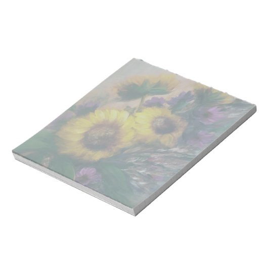 Sonnenblumen Notizblock (Rotiert)