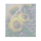 Sonnenblumen Notizblock (Vorderseite)