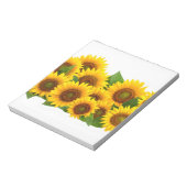 Sonnenblumen Notizblock (Rotiert)