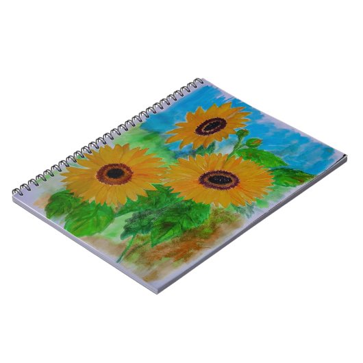 Sonnenblumen Notizblock (Linke Seite)