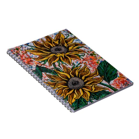 Sonnenblumen Notizblock (Rechte Seite)