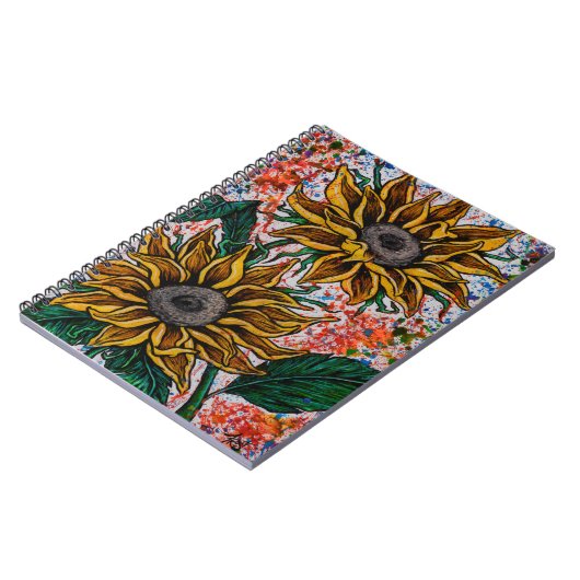 Sonnenblumen Notizblock (Linke Seite)