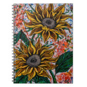 Sonnenblumen Notizblock (Vorderseite)