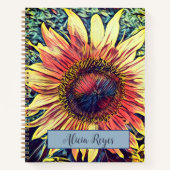 Sonnenblumen Notizbuch (Vorderseite)