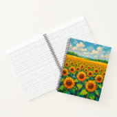 Sonnenblumen Notizbuch (Innenseite)