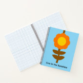 Sonnenblumen-Notizbuch Notizblock (Innenseite)