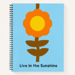 Sonnenblumen-Notizbuch Notizblock