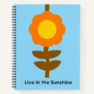 Sonnenblumen-Notizbuch Notizblock