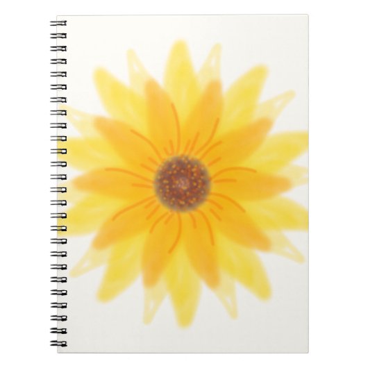 Sonnenblumen-Notizbuch Notizblock (Vorderseite)