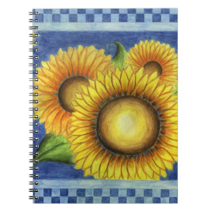 Sonnenblumen Notizbuch Notizblock