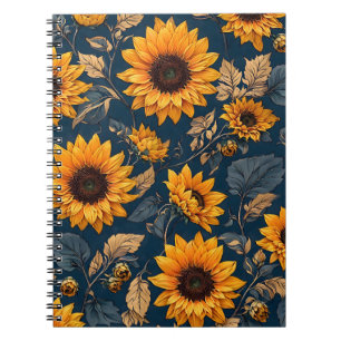 Sonnenblumen Notizbuch Notizblock