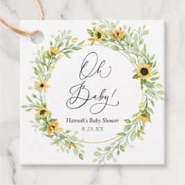 Sonnenblumen Oh Baby Geschenkanhänger