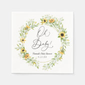 Sonnenblumen Oh Baby Serviette (Vorderseite)