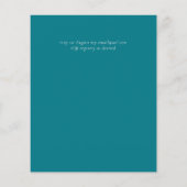 Sonnenblumen Olivenbäume Blätter Rustikale Aquamar (Rückseite)