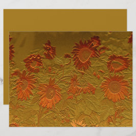 Sonnenblumen Orange Gold Blumengestalt Design