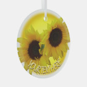 Sonnenblumen Ornament Personalisiert Sonnenblumen (Vorderseite Rechts)