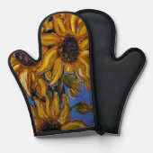 Sonnenblumen Oven Mitt Ofenhandschuh (Vorderseite/Rückseite)