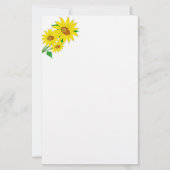 Sonnenblumen Papier (Vorderseite)