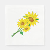 Sonnenblumen Papier Napkins Serviette (Vorderseite)