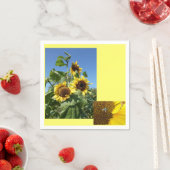 Sonnenblumen Papier Serviette (Beispiel)