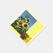 Sonnenblumen Papier Serviette (Ecke)