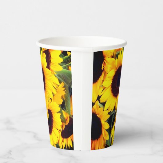 Sonnenblumen Pappbecher (Rechts)