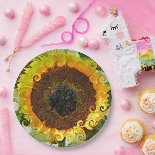 SONNENBLUMEN PAPPTELLER (Party)