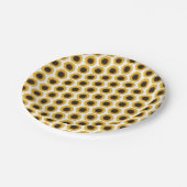 Sonnenblumen Pappteller (Schrägansicht)