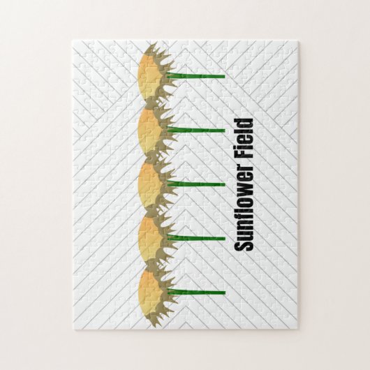 Sonnenblumen Park/Garten: Puzzle (Vertikal)