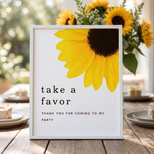 Sonnenblumen Party Dekoration 18. Geburtstag
