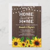 Sonnenblumen Party Einladung Süßes Zuhause (Vorderseite)