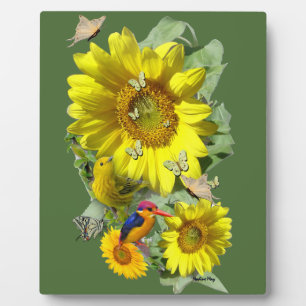 Sonnenblumen-Party Fotoplatte