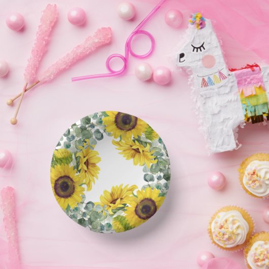 Sonnenblumen-Party Pappteller (Party)