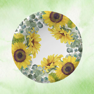 Sonnenblumen-Party Pappteller