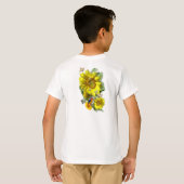 Sonnenblumen-Party T-Shirt (Schwarz voll)