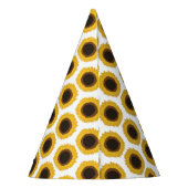 Sonnenblumen Partyhütchen (Rückseite)