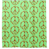 Sonnenblumen Peace Signs Duschvorhänge Duschvorhang (Vorderseite)