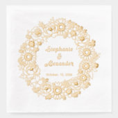 Sonnenblumen, Peonies, Vergiss mich nicht bei der  Servietten Mit Folie (Vorderseite)