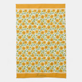 Sonnenblumen personalisiert geschirrtuch (Vertikal)