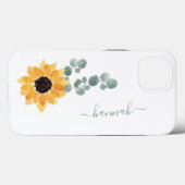 Sonnenblumen Personalisiert Name Case-Mate iPhon Case-Mate iPhone Hülle (Rückseite (Horizontal))