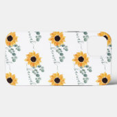 Sonnenblumen Personalisiert Name Case-Mate iPhone Hülle (Rückseite (Horizontal))