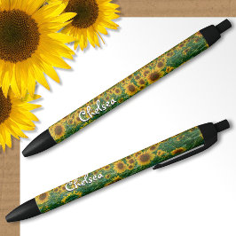 Sonnenblumen Personalisiert Pen Individuelle Name  Kugelschreiber