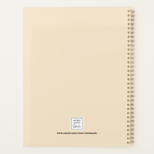 Sonnenblumen Personalisiert Planer (Rückseite)